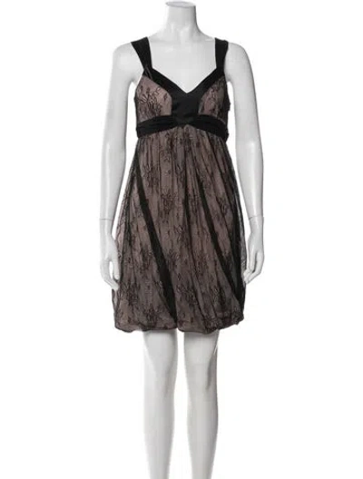 Pre-owned Galliano Vintage Mini Dress In Black