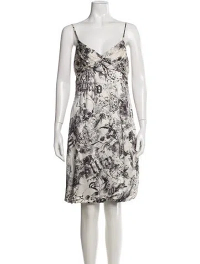 Pre-owned Galliano Vintage Mini Dress In Multi