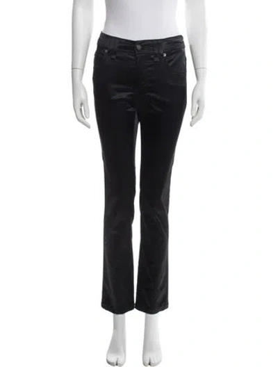 Pre-owned Galliano Vintage Straight Leg Pants In Black