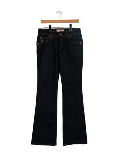 Pre-owned Galliano Vintage Wide Leg Jeans In Blue
