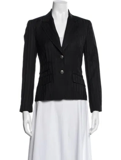 Pre-owned Galliano Vintage Wool Blazer In Blue