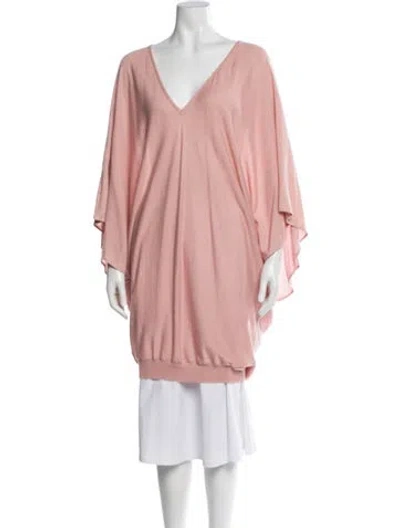 Pre-owned Galliano V-neck Sweater In Pink