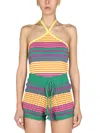 Gallo 1927 Striped Design Halter Top
