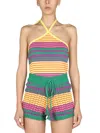 Gallo 1927 Striped Design Halter Top