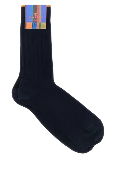 Gallo Ribbed-knit Socks In Blue
