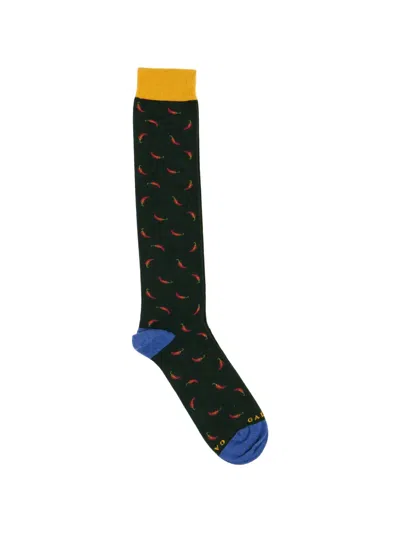 Gallo Chilli-print Socks In Multi