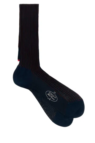 Gallo Contrast Cotton Socks For Men In Multicoloured