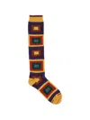 Gallo Geometric-pattern Socks In Multi