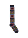 Gallo Geometric-pattern Socks In Multi