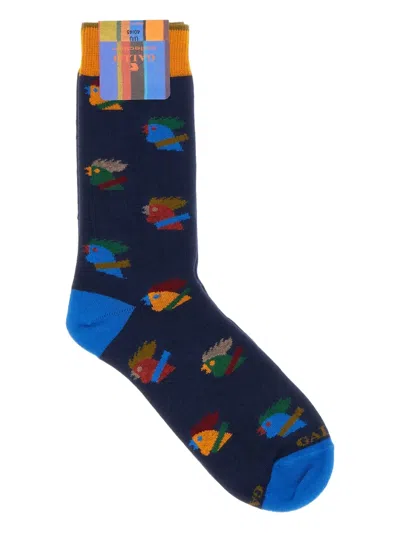 Gallo Hen-motif Socks In Multi