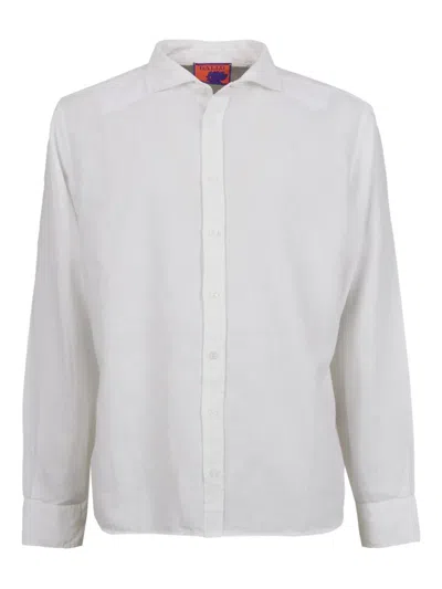 Gallo Long-sleeve Button-up Shirt In White