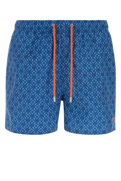 Gallo Printed Polyester Swim Shorts For Men