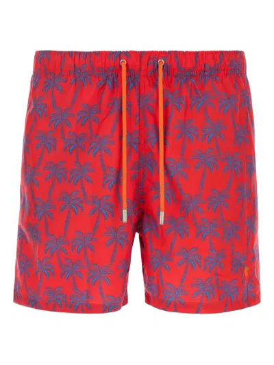Gallo Printed Swim Shorts In Orange