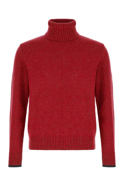 Gallo Turtleneck Sweater In Red