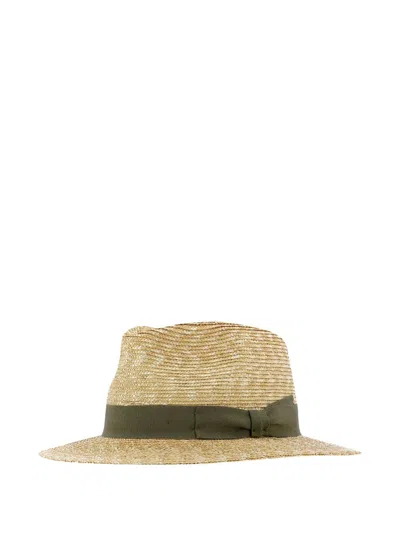 Gallo Ribbon-bow Fedora In Neutral