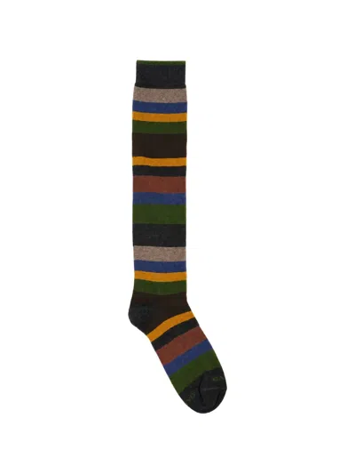 Gallo Striped Socks In Multi
