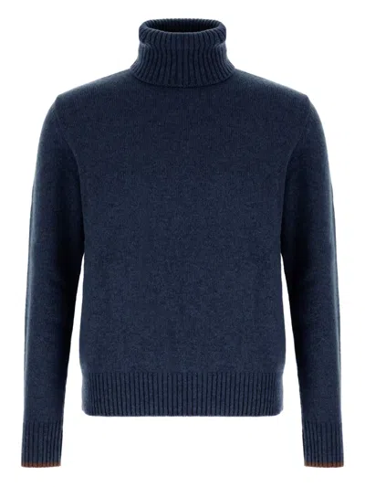 Gallo Turtleneck Sweater In Blue