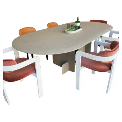 Pre-owned Gallotti & Radice Selce T Dining Table By Gallotti&radice In Brown