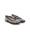 Gallucci Crystal-embellished Ballerina Shoes In Blue