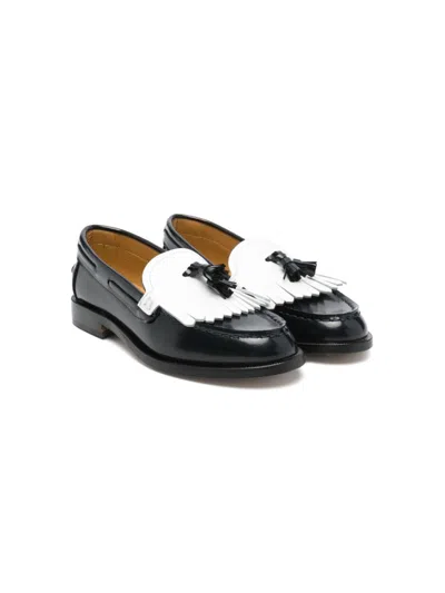 Gallucci Kids' Fringed Loafers In Blue