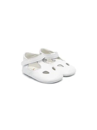 Gallucci Babies' Leather Pre-walkers In White