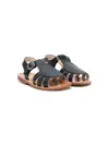 Gallucci Open Toe Cut-out Sandals In Blue