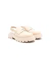 Gallucci Patent Leather Sandals In Neutrals