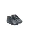 Gallucci Perforated-detailing Leather Pre-walkers In Blue