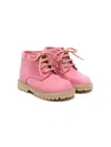 Gallucci Suede Boots In Pink