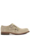 Gallucci Suede Monk Shoes In Neutral