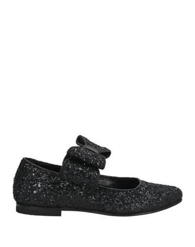 Gallucci Babies'  Toddler Girl Ballet Flats Black Size 10c Textile Fibers