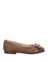 Gallucci Toddler Girl Ballet Flats Brown Size 9.5c Leather In Brown