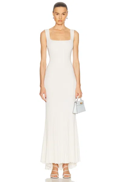 Galvan Beaded Bridal Atalanta Long Dress In White