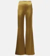 Galvan Atruvia Satin Wide-leg Pants In Green