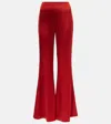 Galvan Atruvia Satin Wide-leg Pants In Red