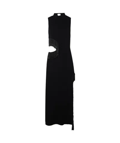 Galvan Beaded Tassel Dress In Black