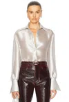 Galvan Constellation Blouse In Platinum