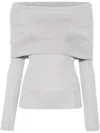 Galvan Off-shoulder-top Corte In Silver