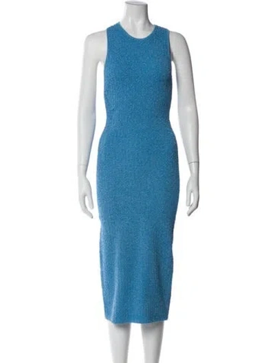 Pre-owned Galvan Crew Neck Midi Length Dress