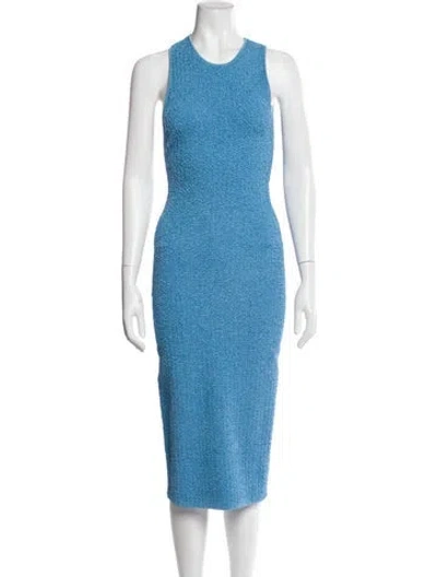 Pre-owned Galvan Crew Neck Midi Length Dress