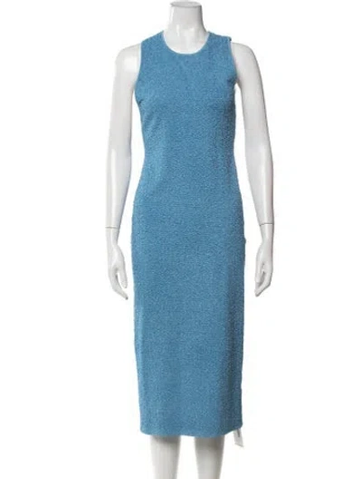 Pre-owned Galvan Crew Neck Midi Length Dress