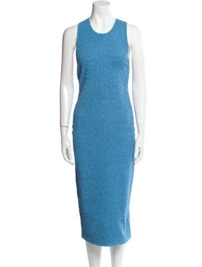 Pre-owned Galvan Crew Neck Midi Length Dress W/ Tags