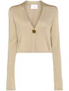 Galvan Cropped Cardigan In 中性色