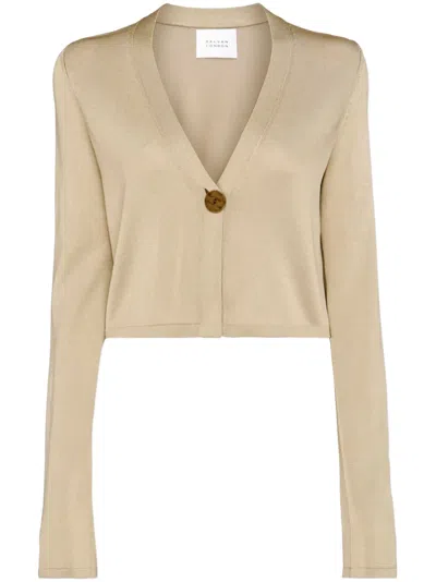 Galvan Cropped Cardigan In 中性色