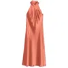 Galvan Sienna Dress In Brown