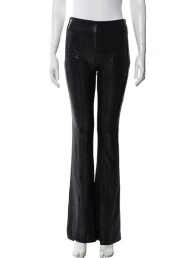 Pre-owned Galvan Flared Pants In Black