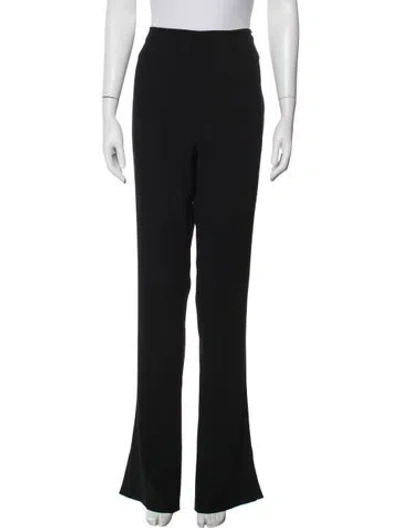 Pre-owned Galvan Flared Pants In Black