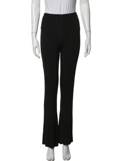 Pre-owned Galvan Flared Pants In Black