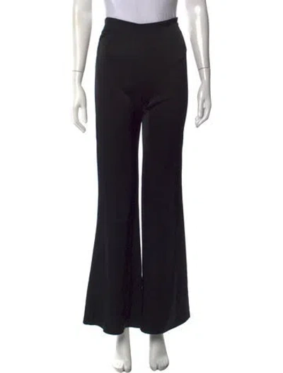Pre-owned Galvan Flared Pants In Black