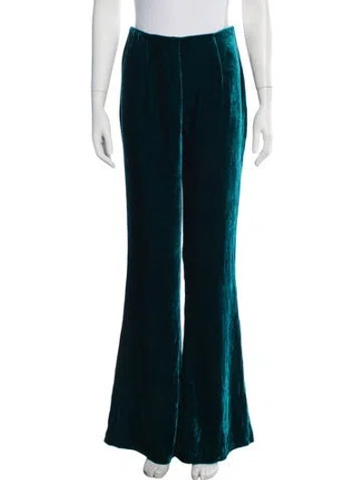 Pre-owned Galvan Flared Pants In Blue